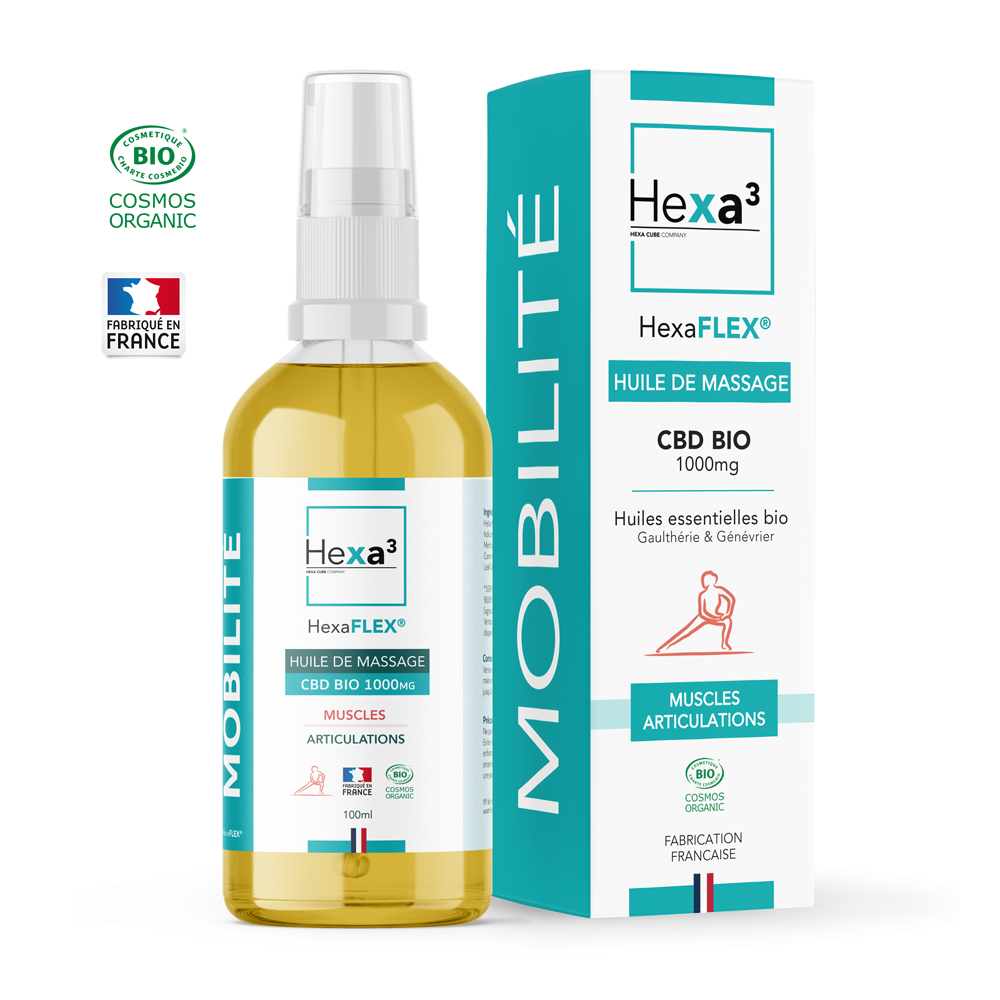 Produit Huile de massage CBD Bio
