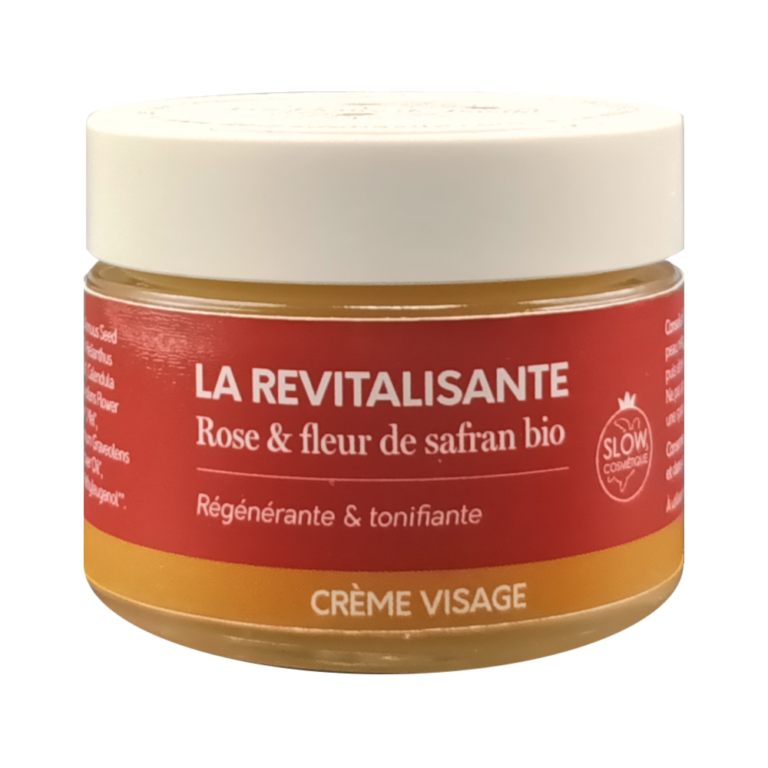 Crème visage La Revitalisante rose et fleur de safran bio