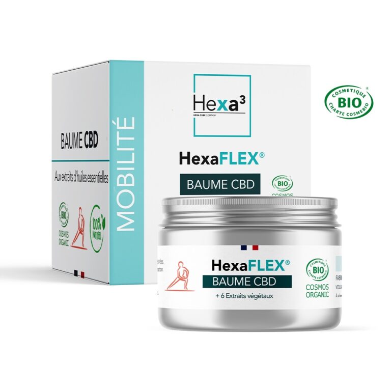 Pot Hexa3 HexaFLEX baume CBD bio avec étui