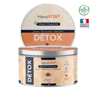 Paquet d'infusion CBD Détox HexaVita.