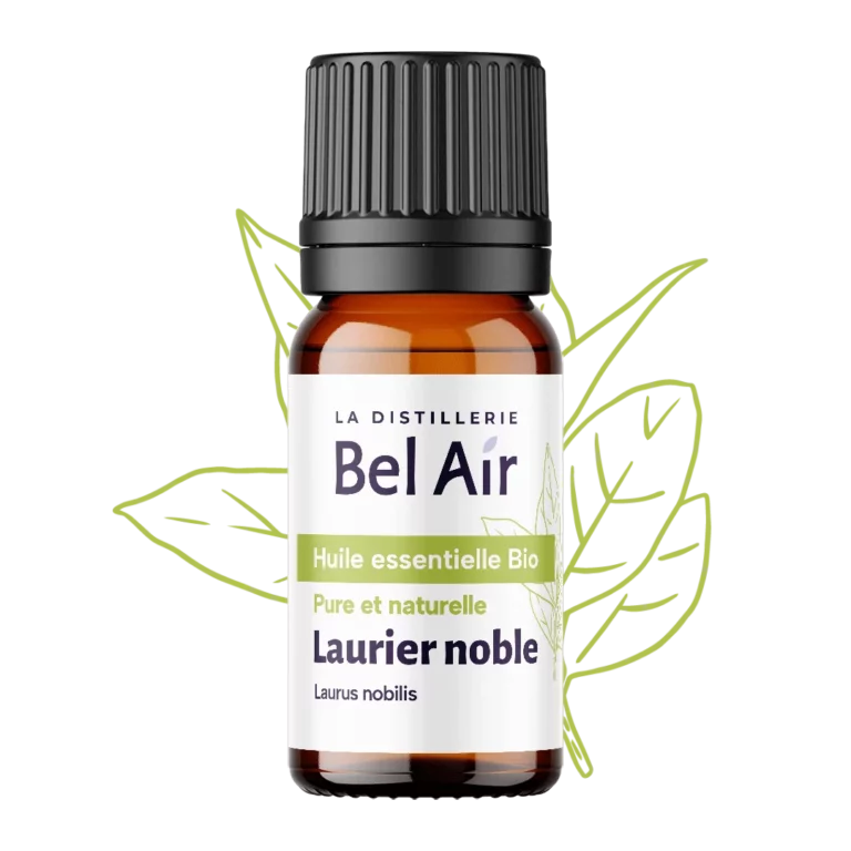 Flacon d’huile essentielle bio Laurier noble Bel Air, packshot