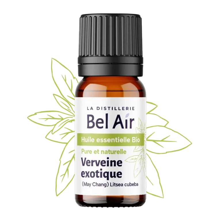 Flacon d’huile essentielle bio Verveine exotique Bel Air, packshot