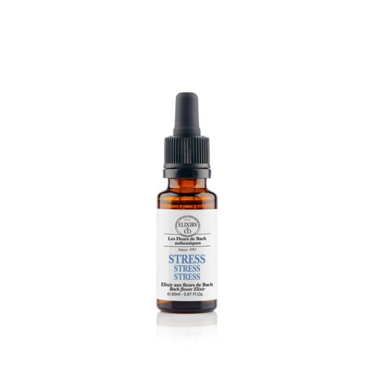 Flacon compte-gouttes Elixirs & Co stress fleurs de Bach 20ml