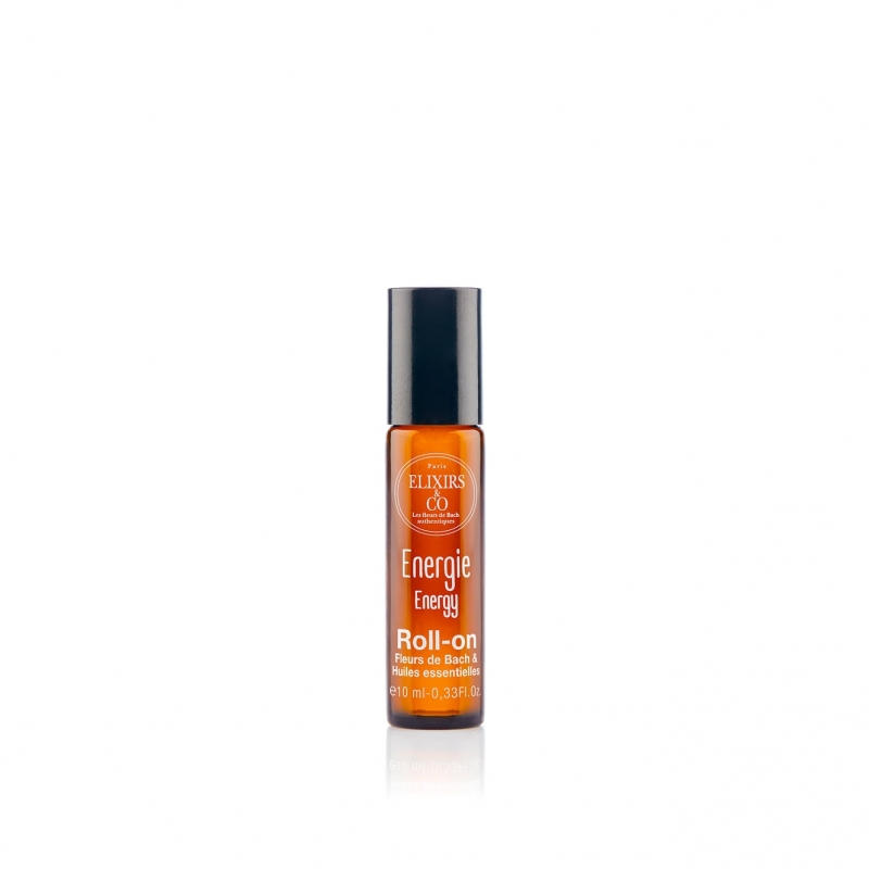 Roll-on Énergie aux fleurs de Bach et huiles essentielles – format pratique 10 ml