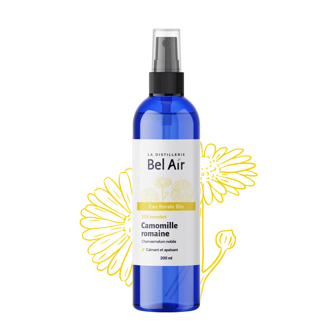 Eau florale de Camomille romaine bio hydrolat apaisant