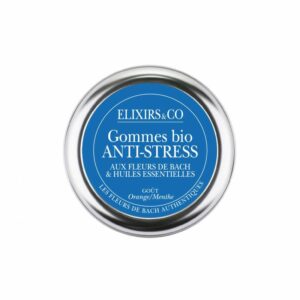 Gommes anti-stress bio aux fleurs de Bach orange menthe