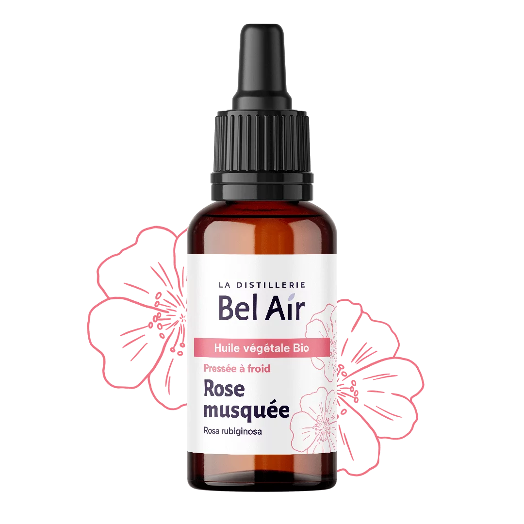 Flacon d'Huile végétale de Rose musquée