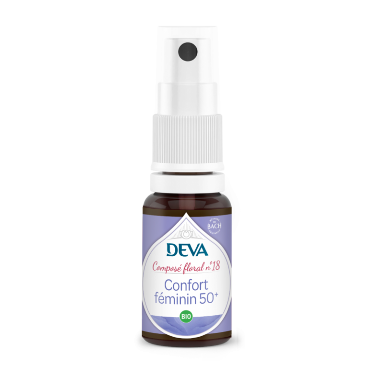 Spray DEVA composé floral 18 confort féminin 50 plus bio