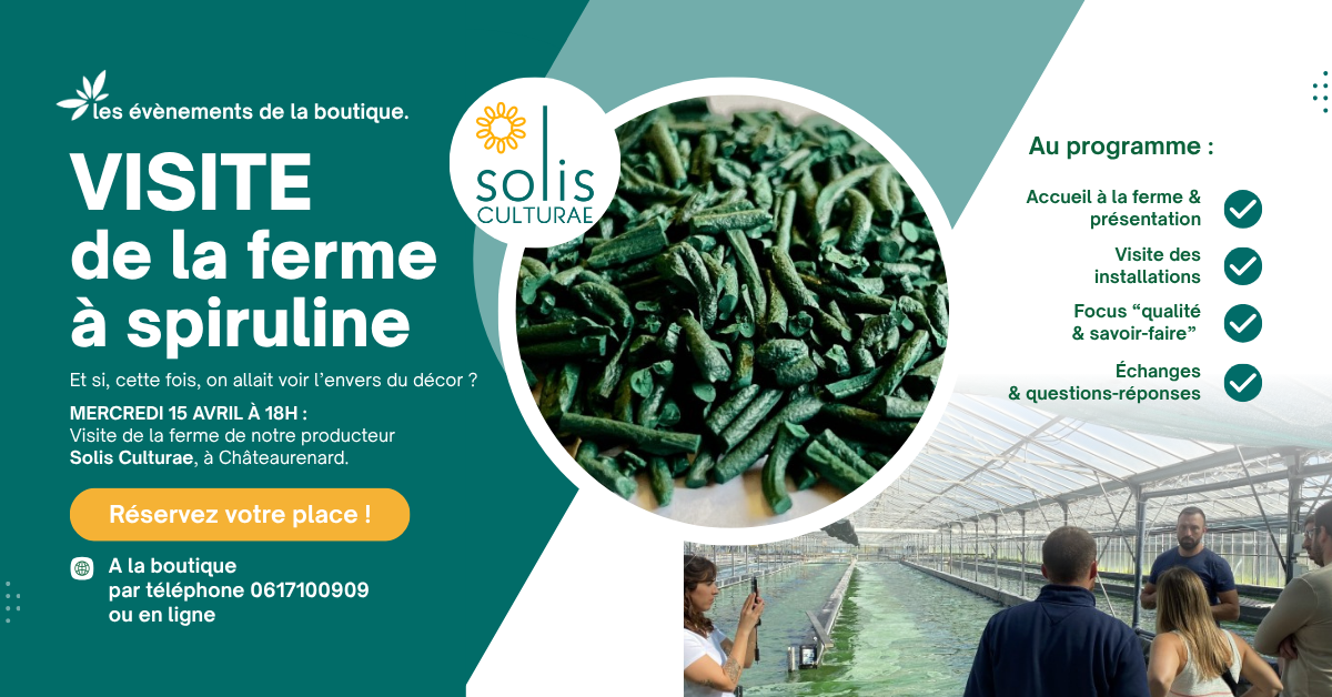 Visite de la ferme à spiruline