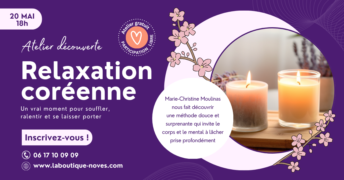 Atelier découverte Relaxation coréenne