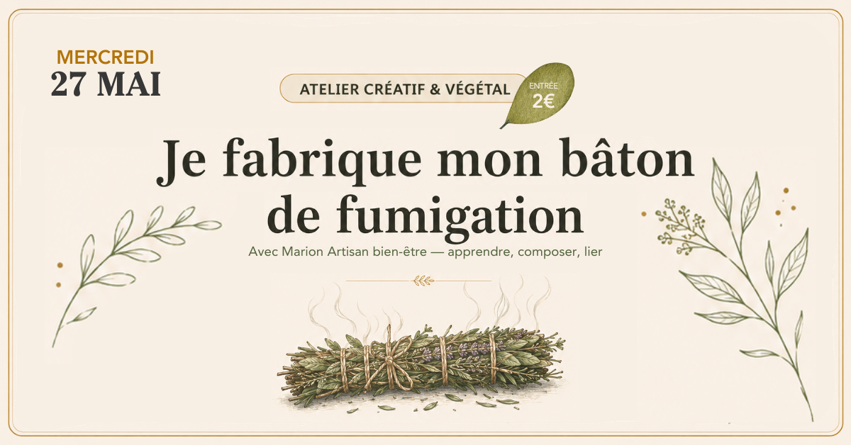 Je fabrique mon bâton de fumigation