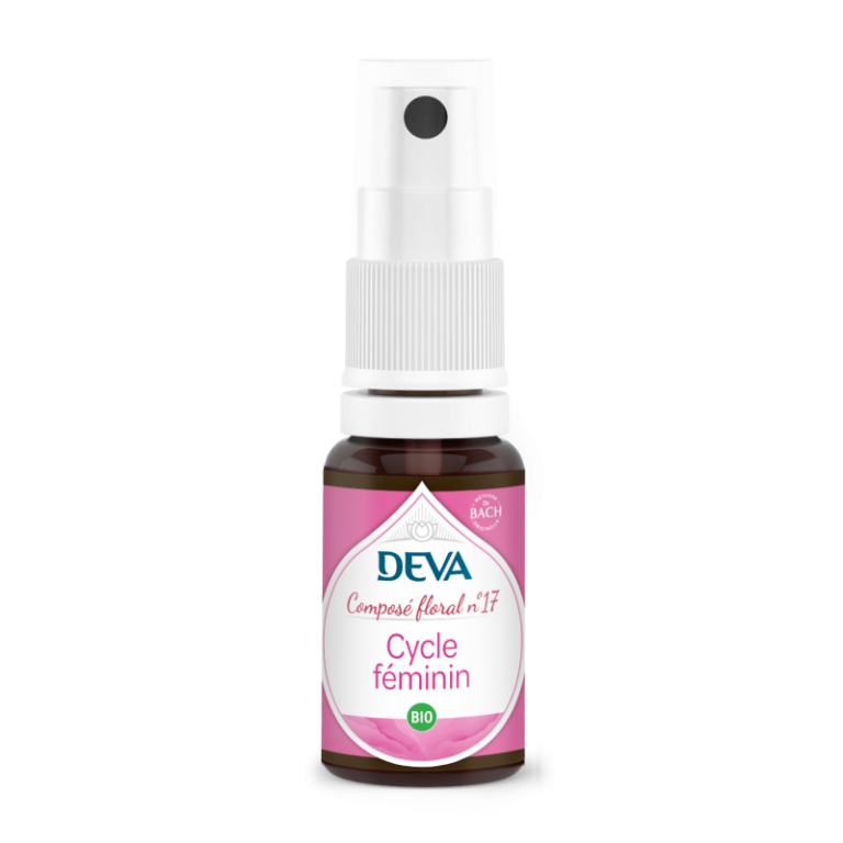Cycle féminin DEVA spray floral bio pour stabilité d’humeur