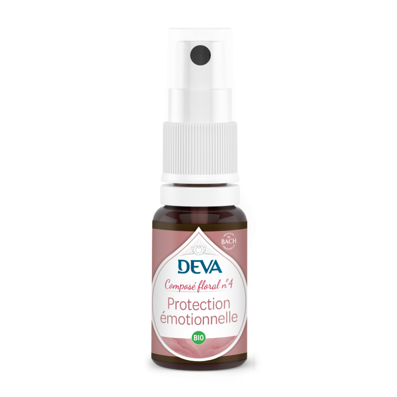 Protection émotionnelle DEVA spray floral bio pour sensibilité équilibrée