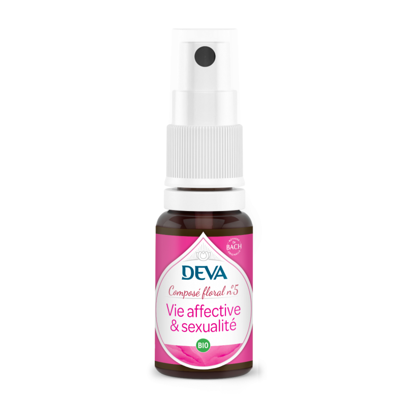 Vie affective DEVA spray floral bio pour tendresse authentique