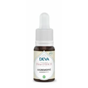 Flacon compte-gouttes DEVA Fleur de Bach Aigremoine bio n°1