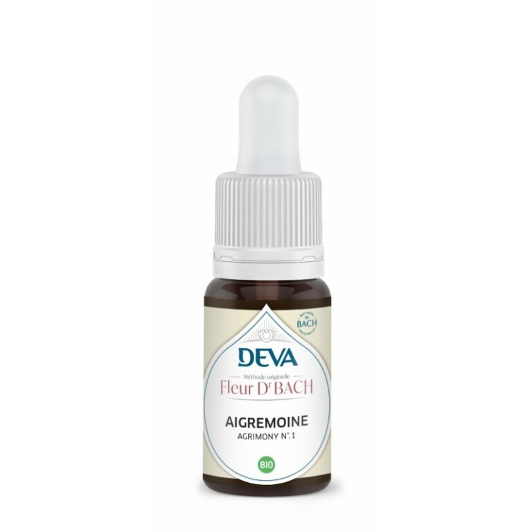 Flacon compte-gouttes DEVA Fleur de Bach Aigremoine bio n°1