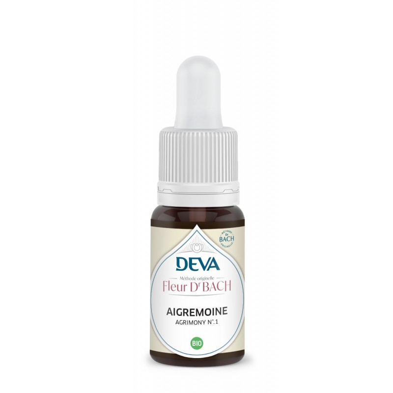 Flacon compte-gouttes DEVA Fleur de Bach Aigremoine bio n°1