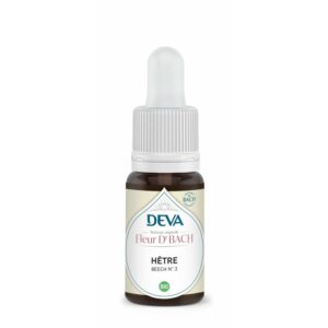 Flacon compte-gouttes DEVA Fleur de Bach Hêtre Beech bio n°3