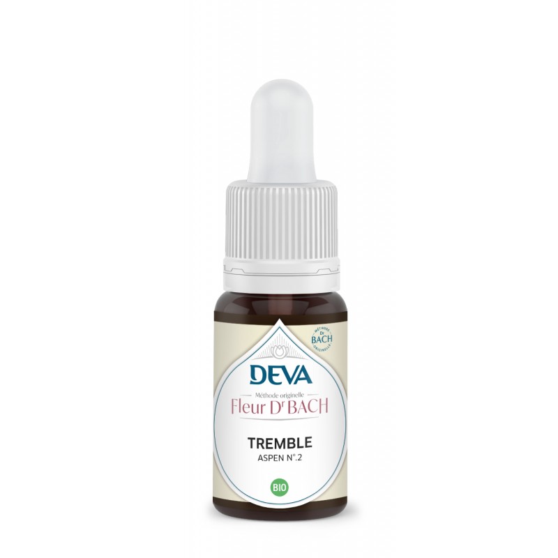 Flacon compte-gouttes DEVA Fleur de Bach Tremble Aspen bio n°2