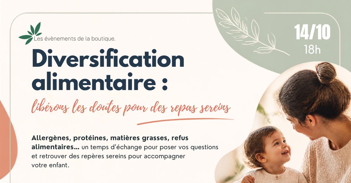 Diversification alimentaire enfants de 0 à 3 ans à Noves