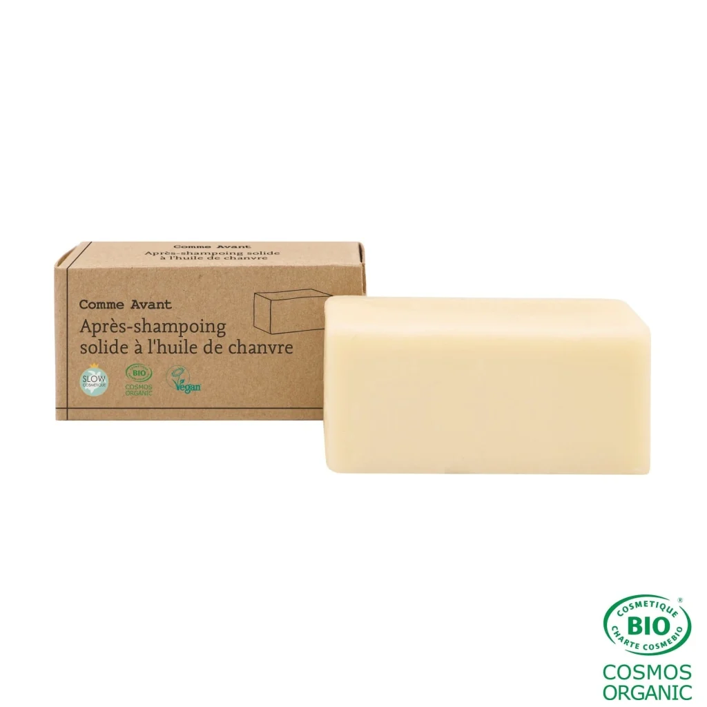 Après-shampoing chanvre bio solide 50 g Comme Avant